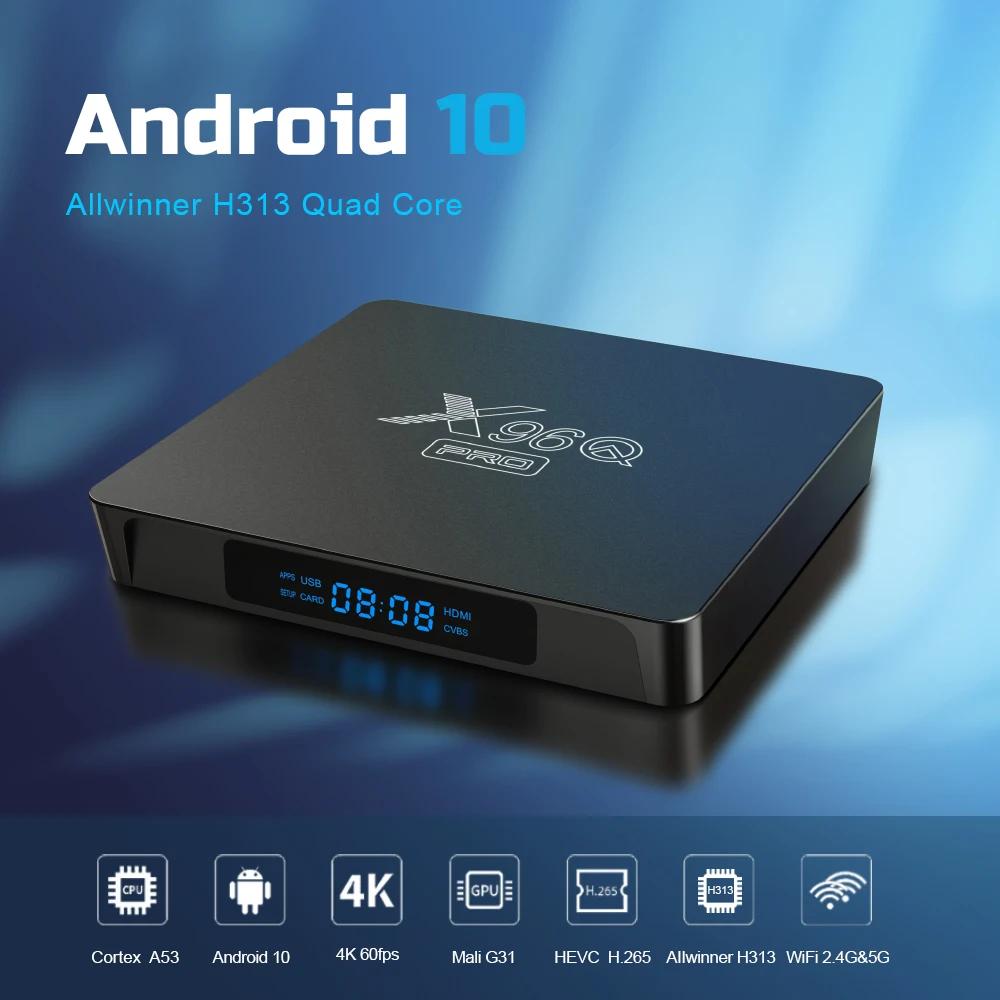  X96Q  Ʈ TV ڽ, ȵ̵ 10, 4K, 5G ,  H313,  ھ, 2GB16GB   ̵ ÷̾,  ڽ